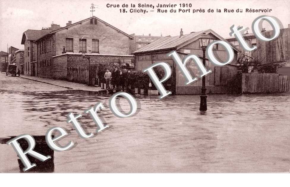 Crue de la Seine, 1910, Rue du Port