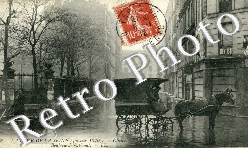 Crue de la Seine, 1910, Boulevard National