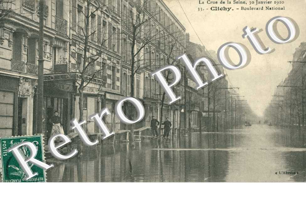 Crue de la Seine, 1910, Boulevard National