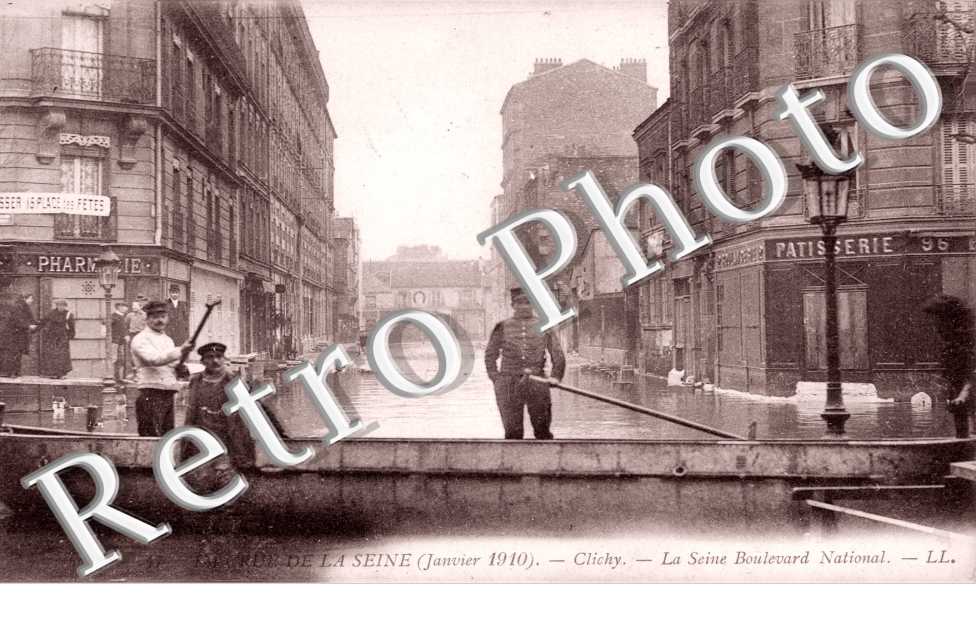 Crue de la Seine, 1910, Boulevard National