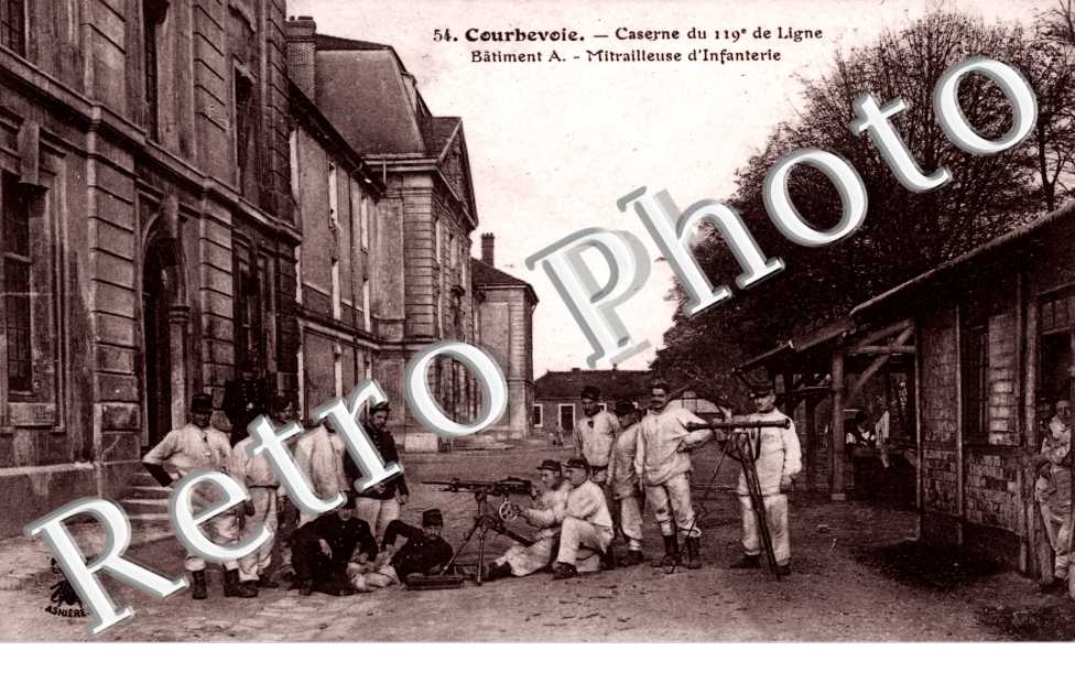 Caserne du 119eme de Ligne, Batiment A, Mitrailleuse d'Infanterie