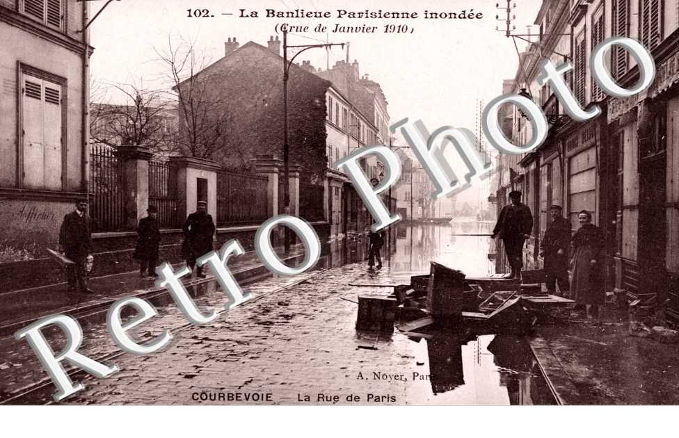 Crue de la Seine 1910, Rue de Paris