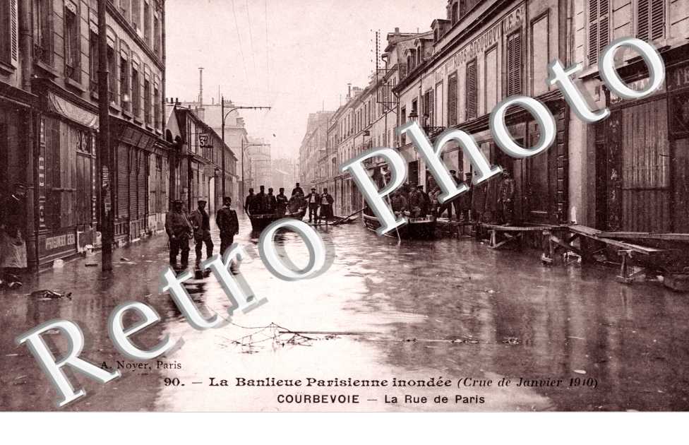 Crue de la Seine 1910, Rue de Paris