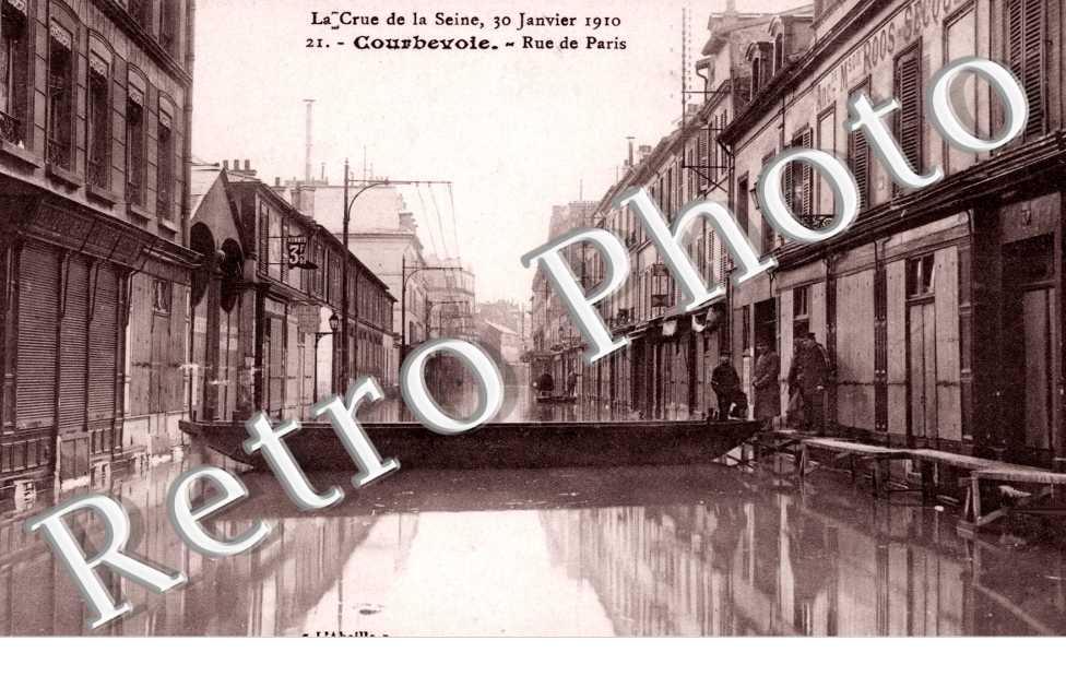 Crue de la Seine 1910, Rue de Paris