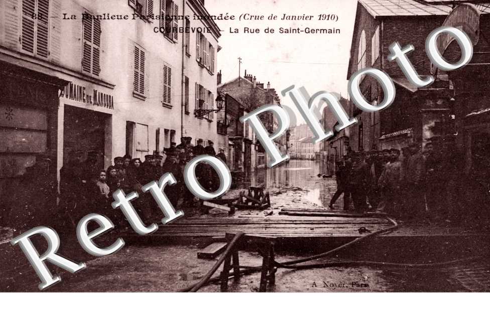 Crue de la Seine 1910, Rue de Saint Germain