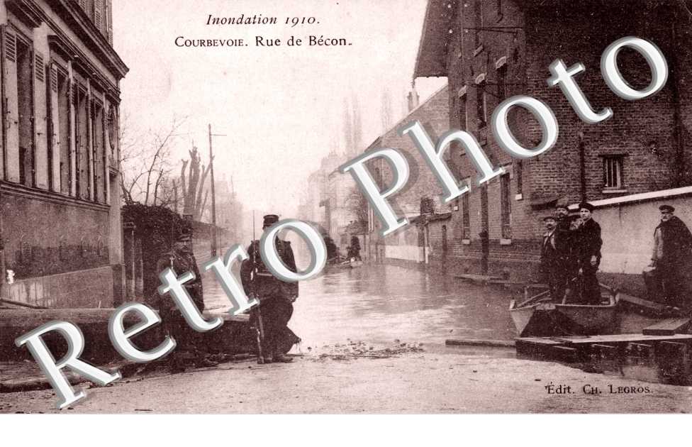 Crue de la Seine 1910, Rue de Becon