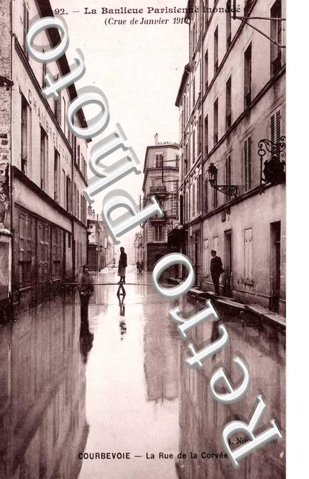 Crue de la Seine 1910, Rue de la Corvee