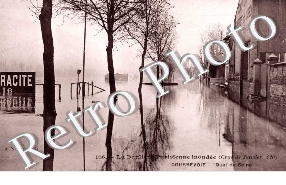 Inondations 1910, Quai de Seine