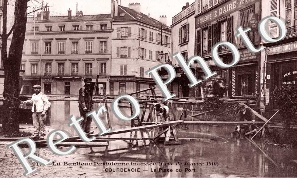 Crue de 1910, Place du Port