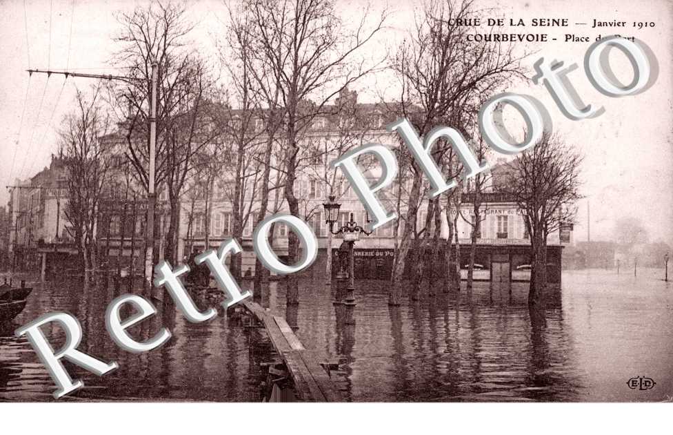 Inondations 1910, Place du Port