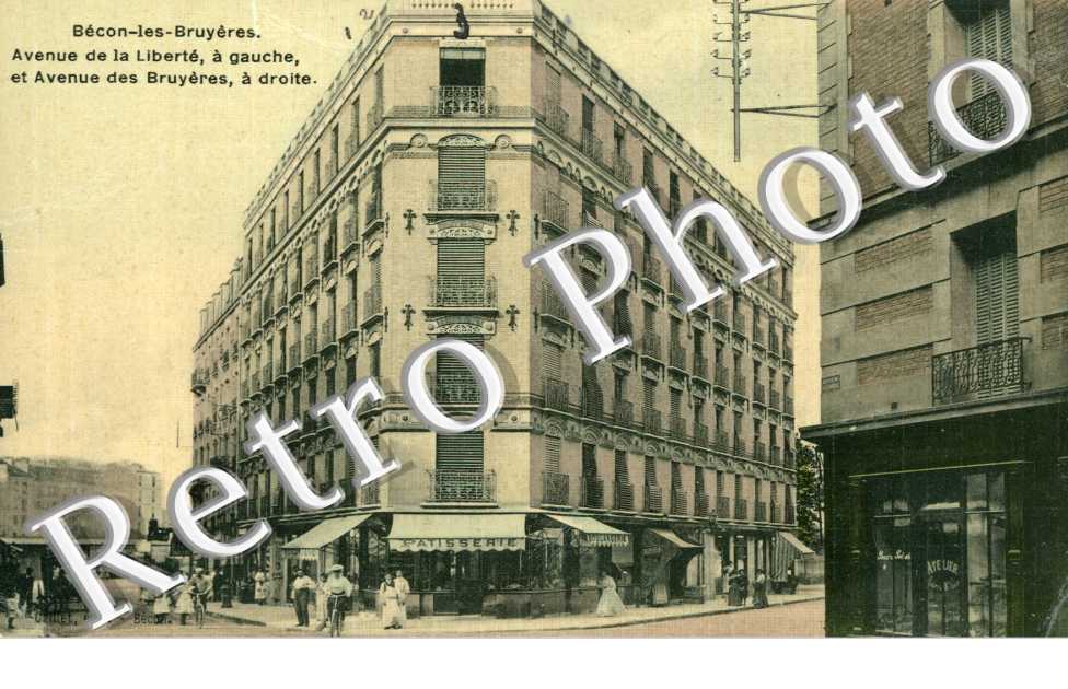 Becon les Bruyeres, Avenue de la Liberte et Avenue de Bruyeres