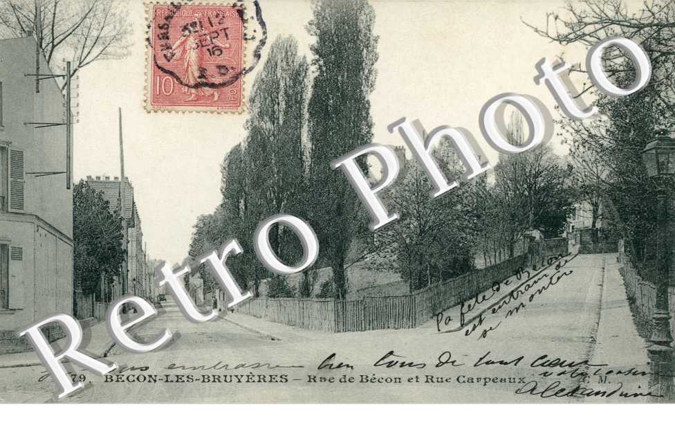 Becon les Bruyeres, La Rue de Becon et Rue Carpeaux