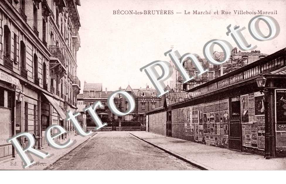 Becon les Bruyeres, Le Marche et Rue Villebois Mareuil
