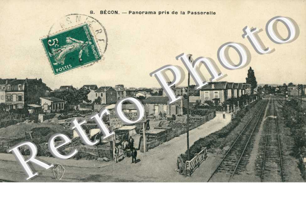 Becon, Panorama pris de la Passerelle