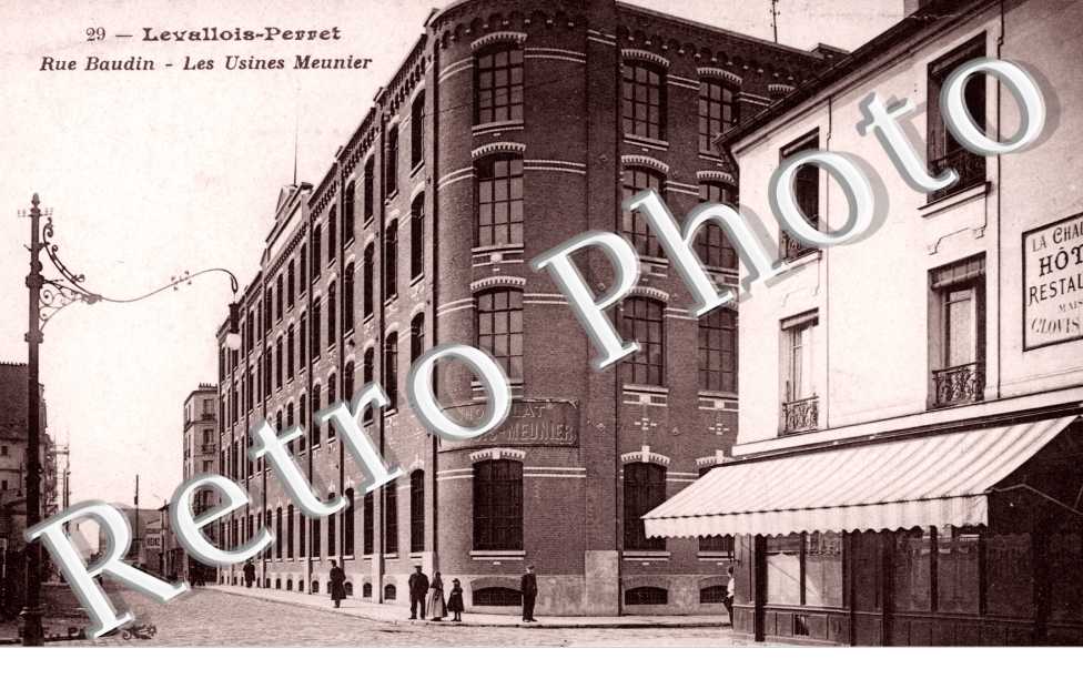 Rue Baudin, les Usines Meunier