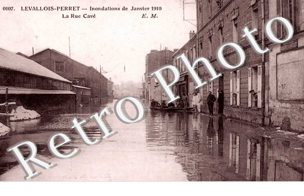 Inondations de 1910, La Rue Cave