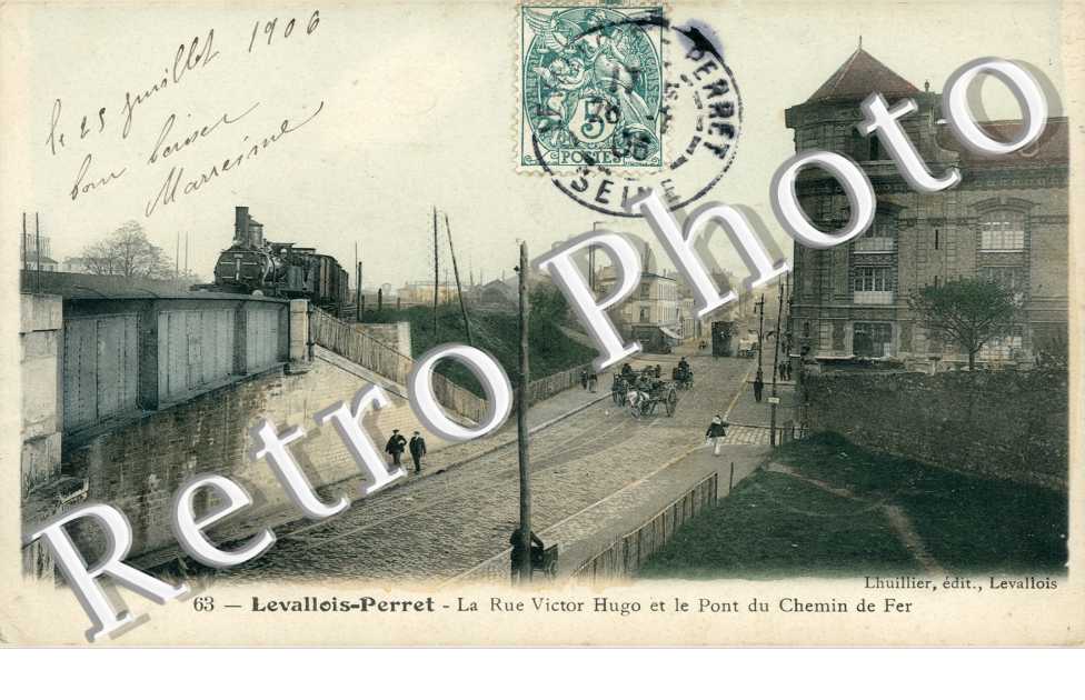 Rue Victor Hugo et le Pont du Chemin de Fer