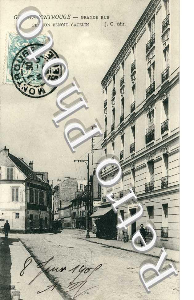 GRAND-MONTROUGE  Grande Rue, Pension Benoit Catelin