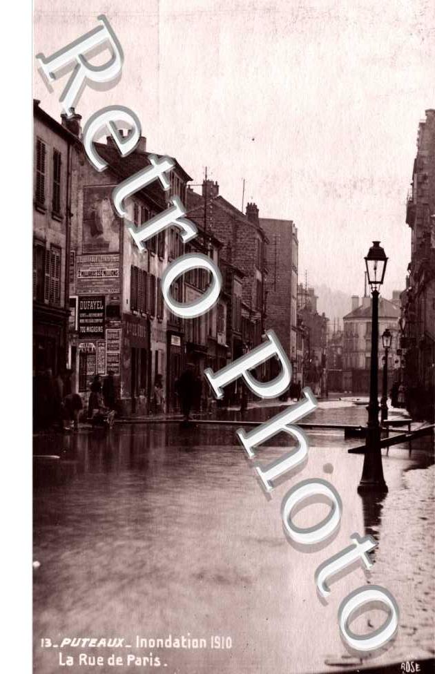 Inondations janvier 1910 - rue de paris