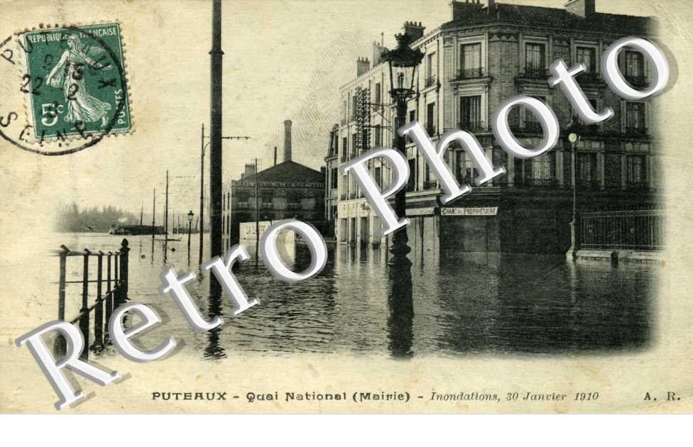 quai National - Inondations Janvier 1910