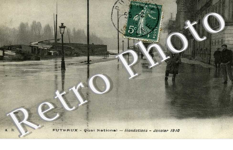 quai National - Inondations Janvier 1910