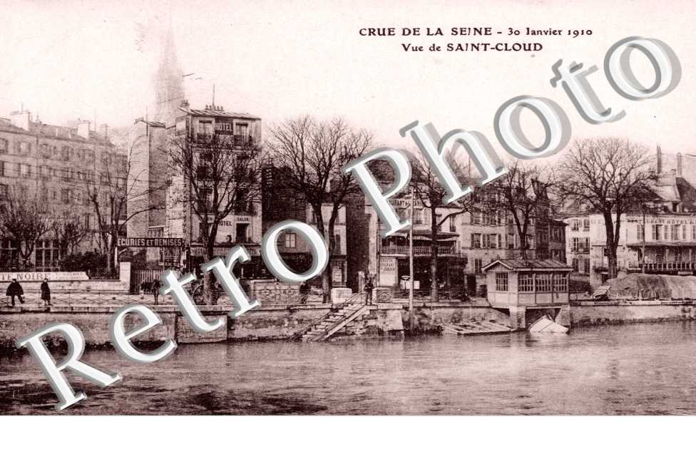 Vue generale Crue de la Seine, 1910