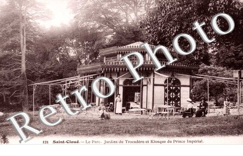 Le Parc, Jardins du Trocadero et Kiosque du Prince Imperial