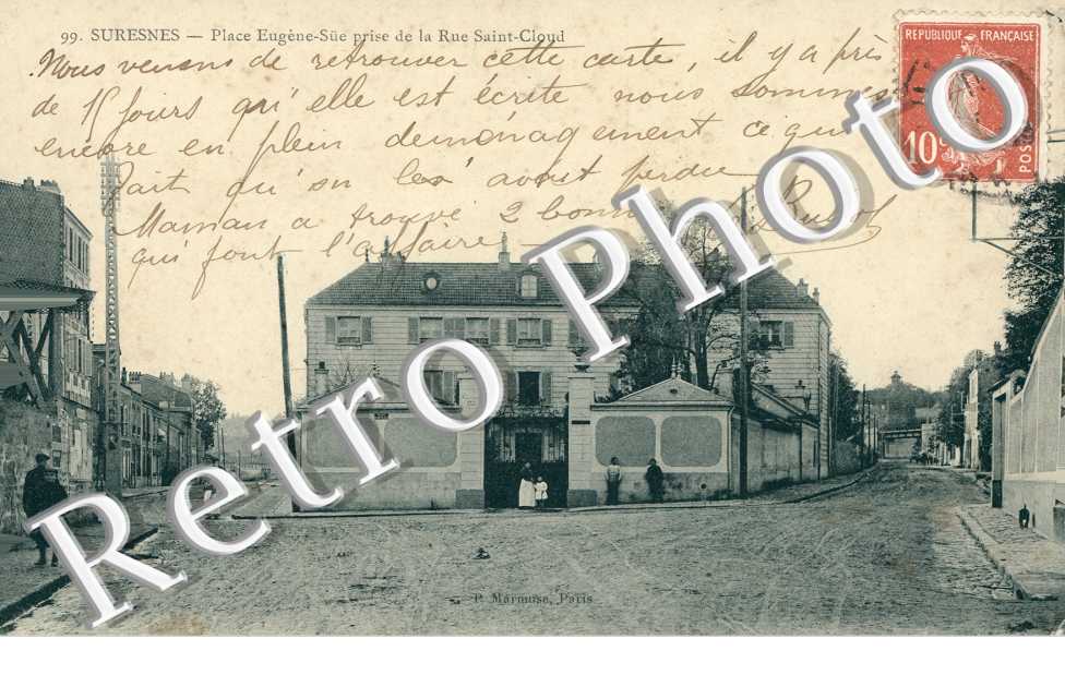 Place Eugene-Sue prise de la Rue Saint Cloud