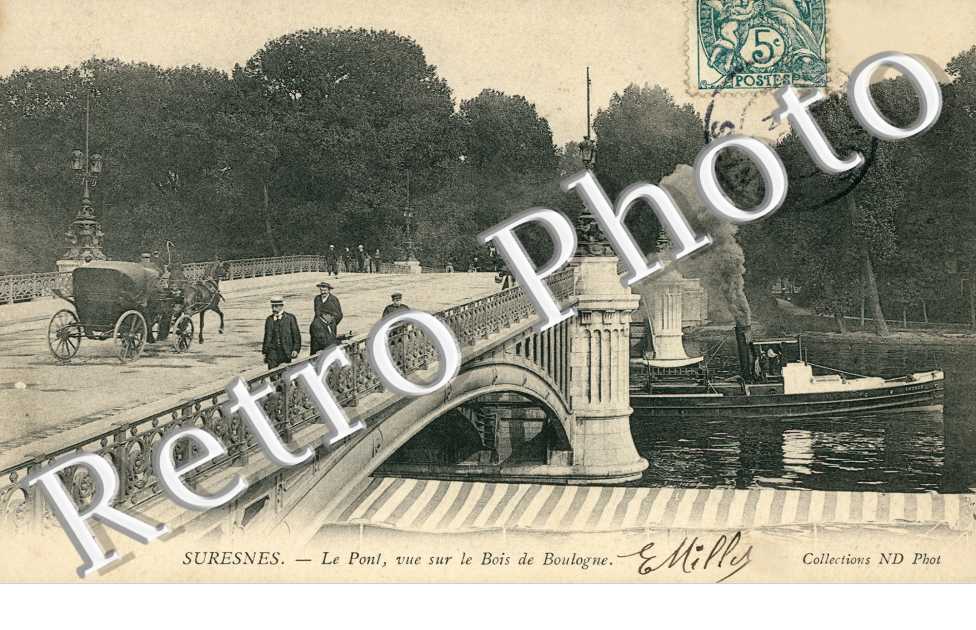 Le Pont, Vue sur le Bois de Boulogne