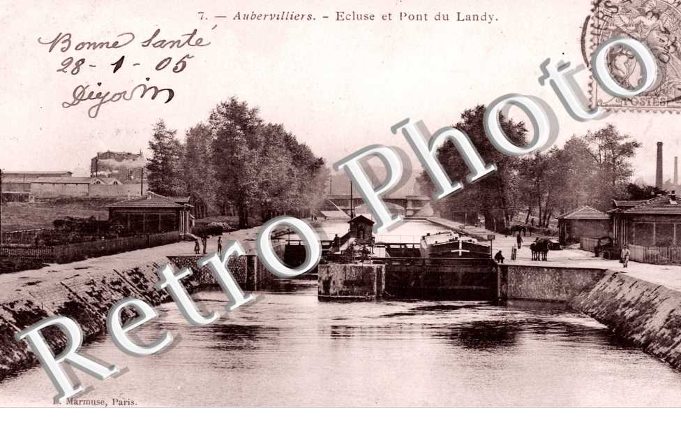 Ecluse et pont du Landy