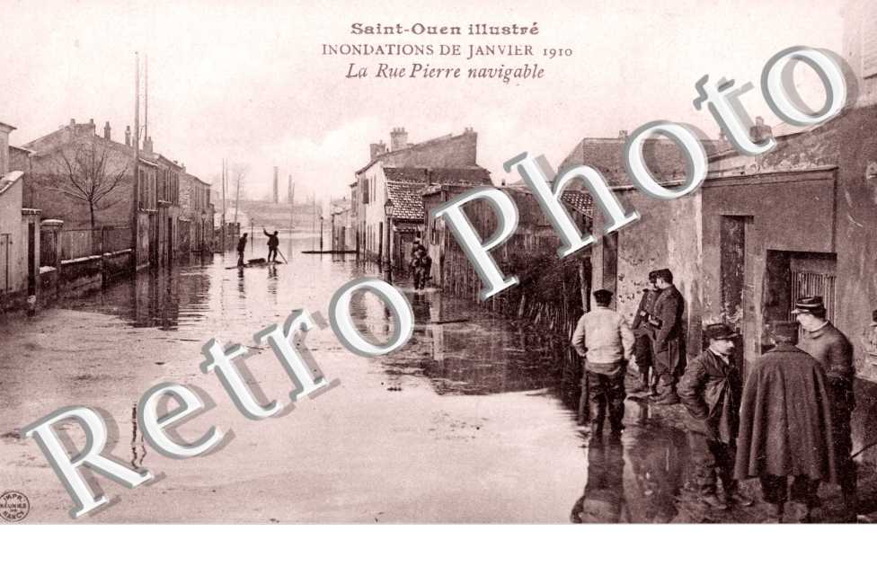 Inondations de 1910, La Rue Pierre navigable