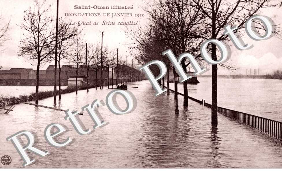 Inondations 1910, Quai de Seine