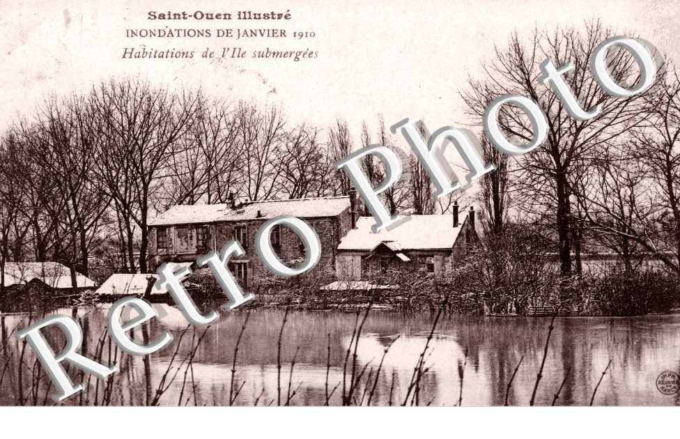 Inondations 1910, Habitations de l&#039;Ile submergees