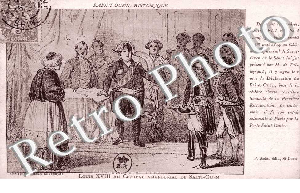 Louis XVIII au Chateau seigneurial