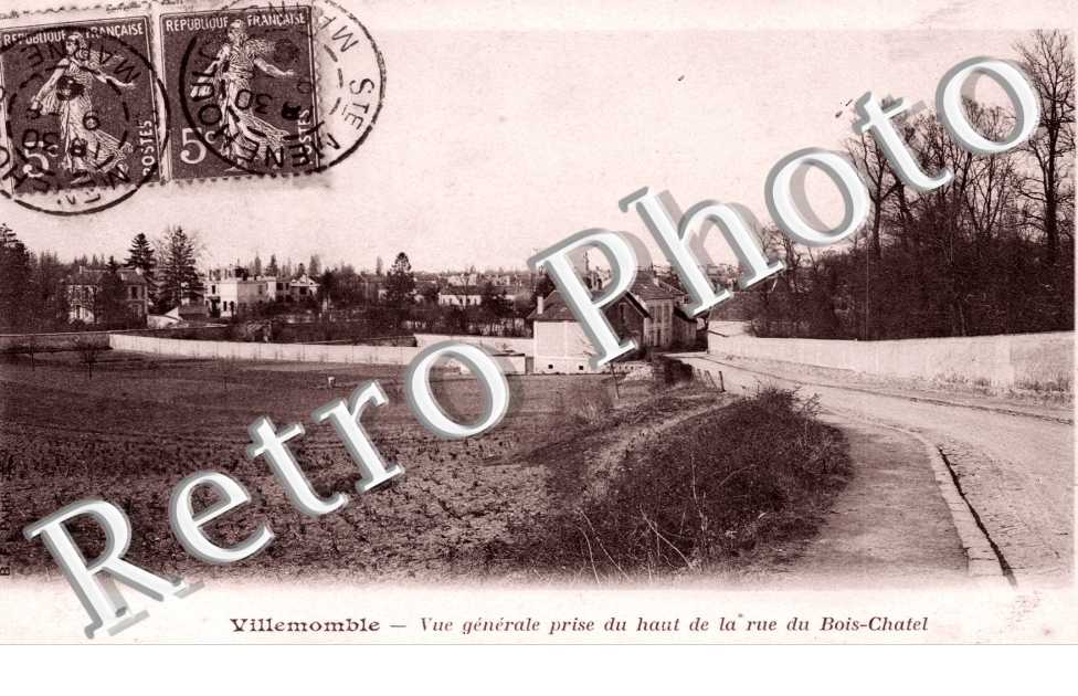 vue generale prise du haut de la rue du Bois-Chatel