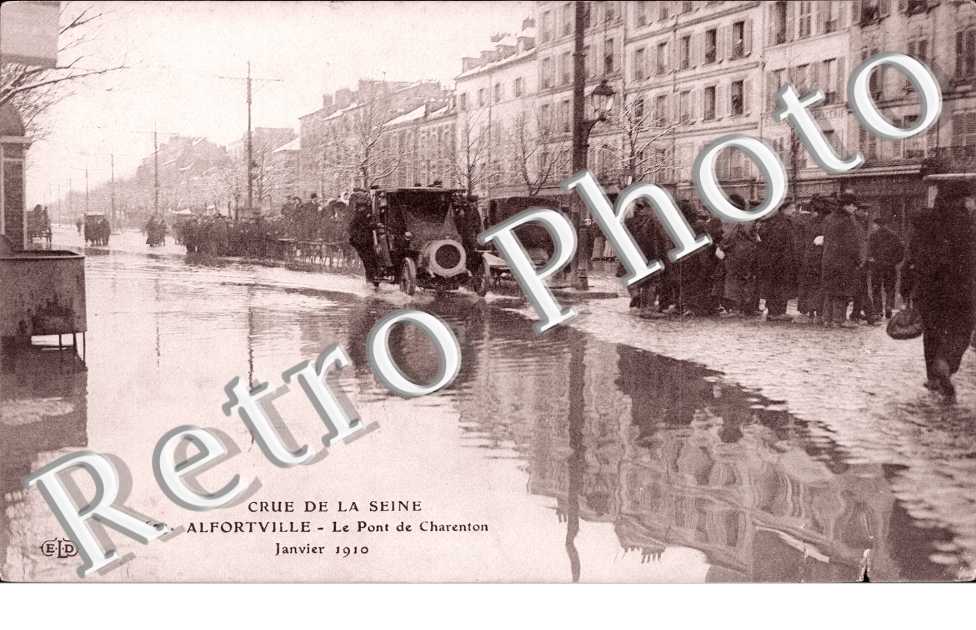 Le pont de Charenton janvier 1910