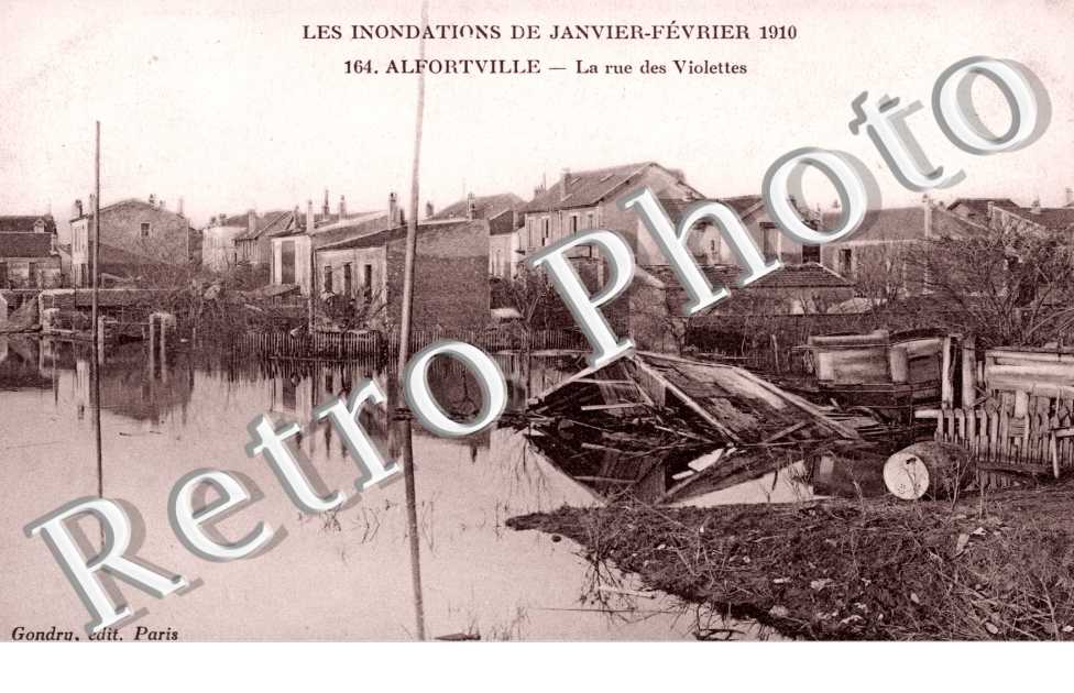 Inondations de 1910 - rue des violettes