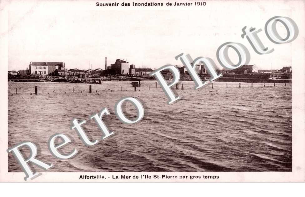 Inondations 1910, La Mer de l'Ile Saint Pierre