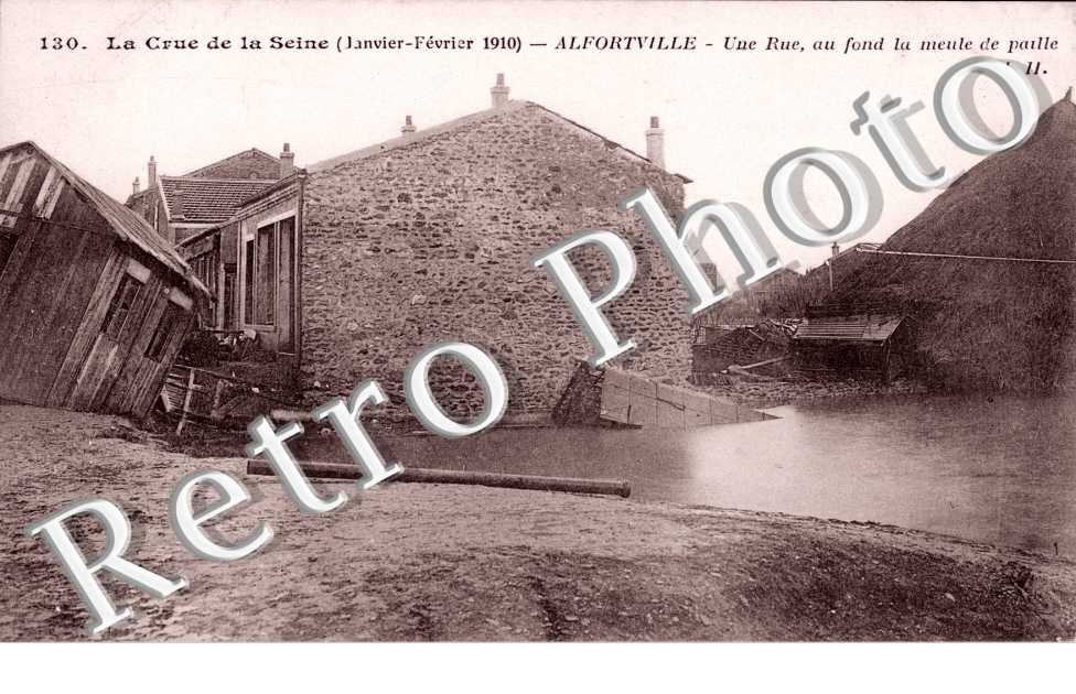 Crue de la Seine 1910, une Rue