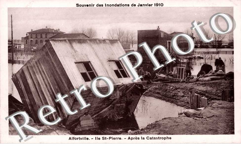 Inondations de 1910, Ile Saint Pierre apres la catastrophe