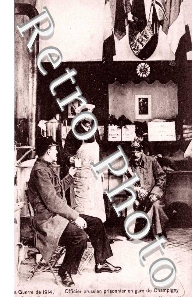 Officier prussien en gare de Champigny