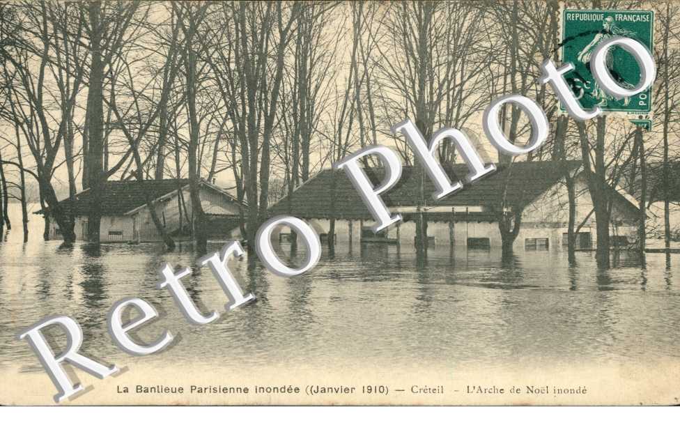 Inondations janvier 1910  l&#039;arche de Noël inonde