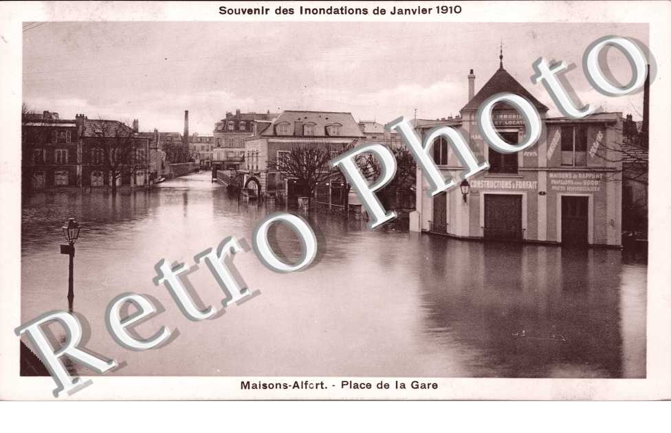 Inondations de 1910, Place de la Gare