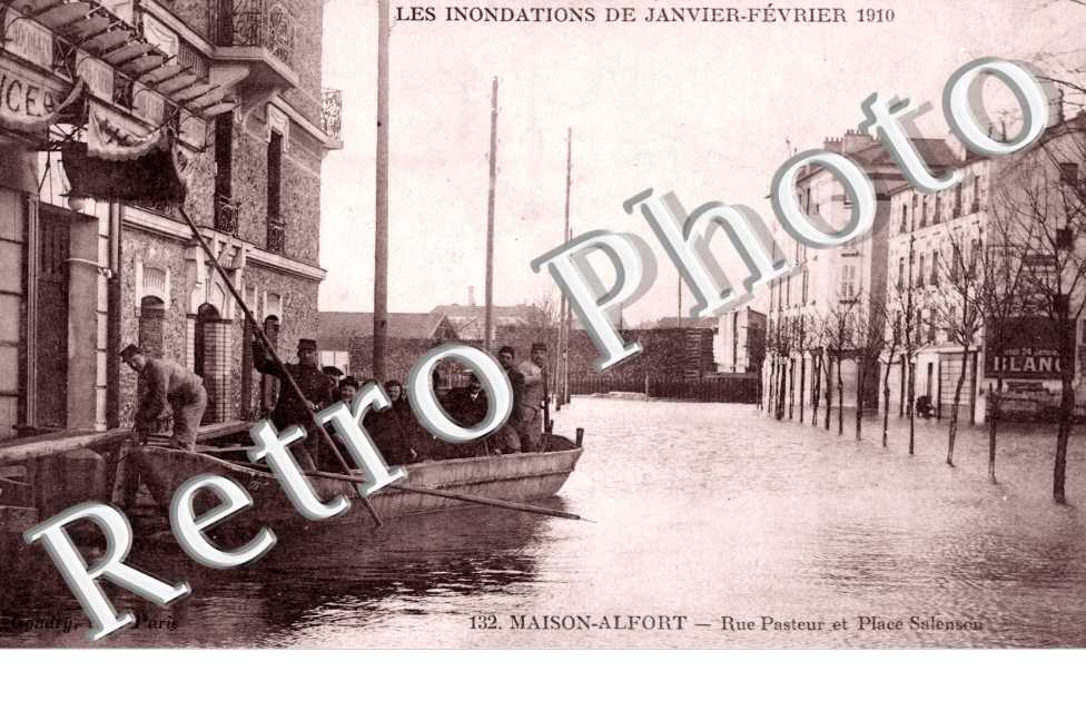  Rue Pasteur et Place Salenson - inondations 1910