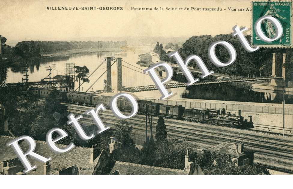 Panorama de la Seine et du Pont suspendu