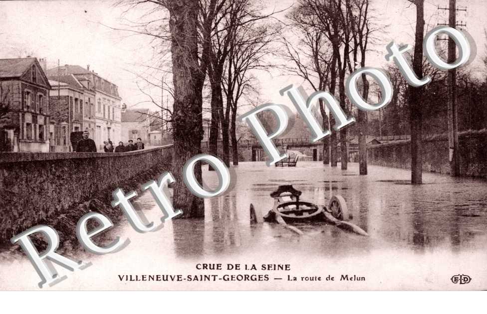 Inondations 1910, La Route de Melun
