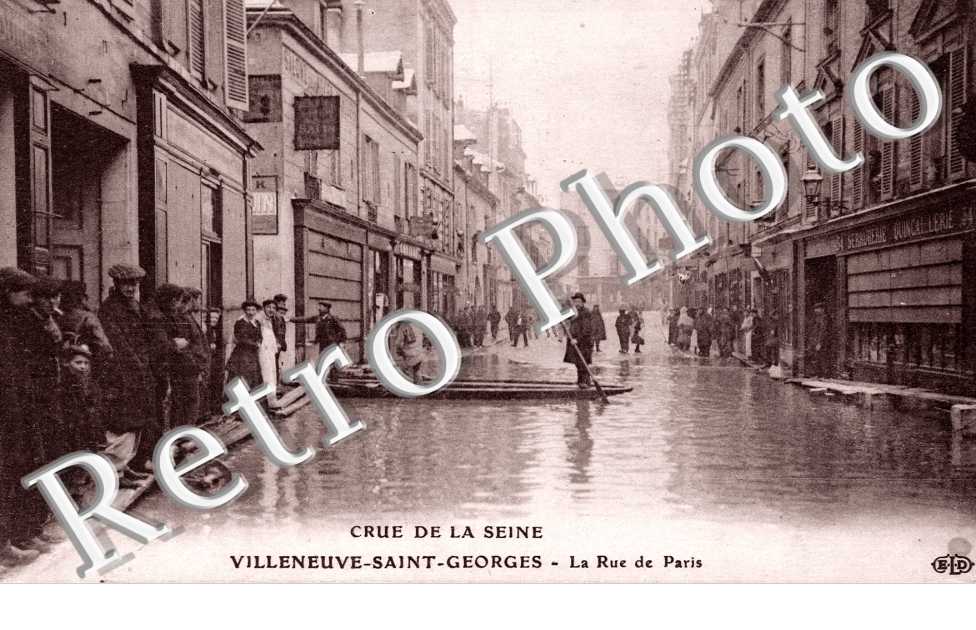 Crue de la Seine 1910, Rue de Paris