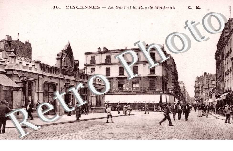 La Gare et la Rue de Montreuil