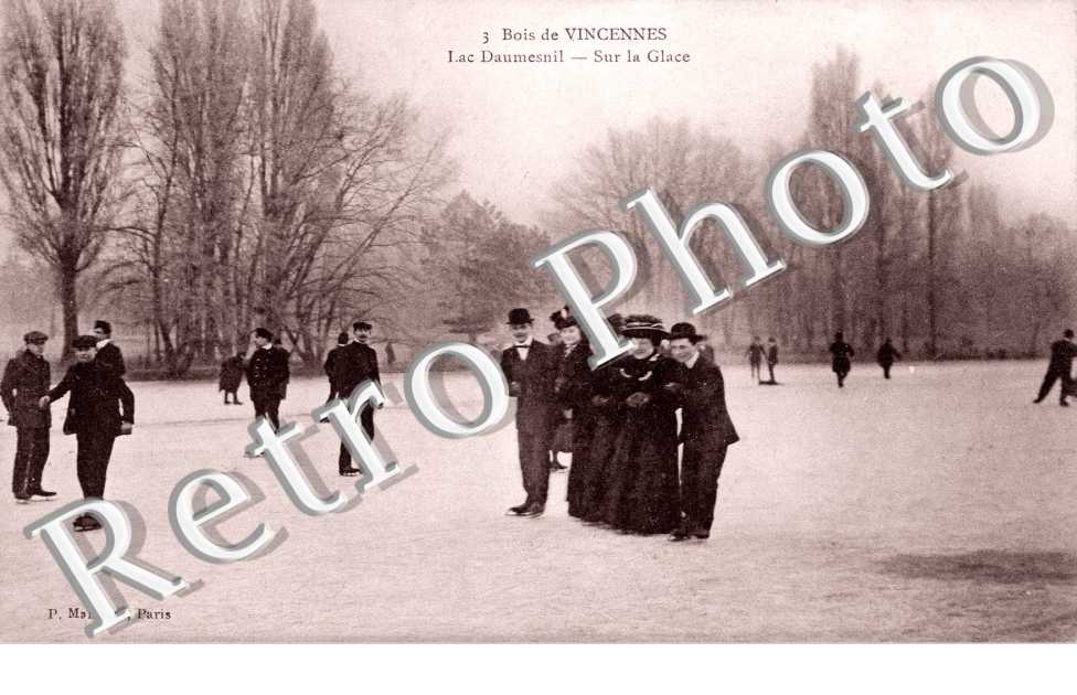 Bois de Vincennes - Lac Daumesnil sur la glace