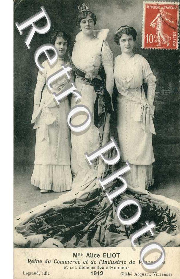 Mlle Alice Eliot, Reine du Commerce et de l'Industrie 1912